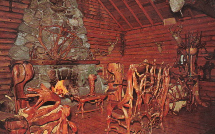 Shrine of the Pines - Old Postcard (newer photo)